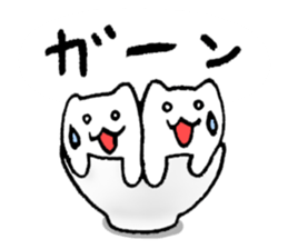 His and her bowl sticker #2680274