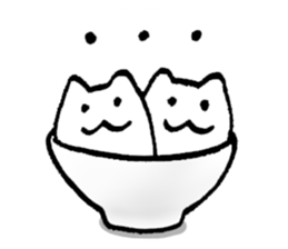 His and her bowl sticker #2680285