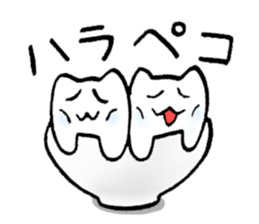 His and her bowl sticker #2680288