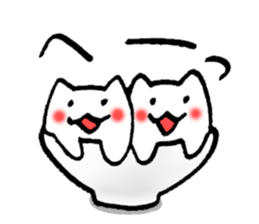 His and her bowl sticker #2680291