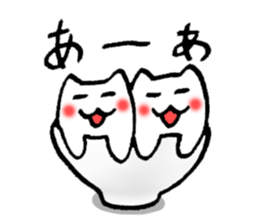 His and her bowl sticker #2680294