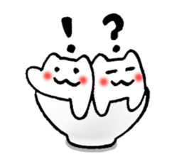 His and her bowl sticker #2680297