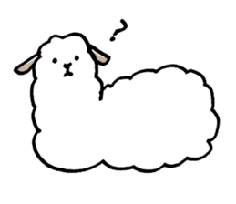 Flufy lama sticker #2681942