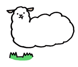 Flufy lama sticker #2681945