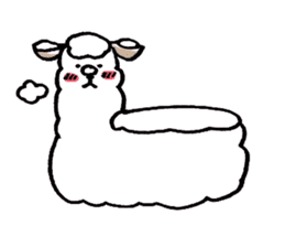 Flufy lama sticker #2681950