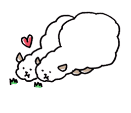 Flufy lama sticker #2681955