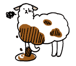 Flufy lama sticker #2681958