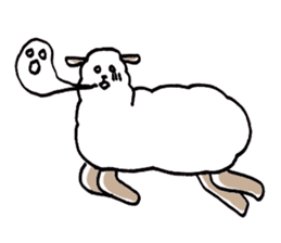 Flufy lama sticker #2681959