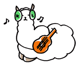 Flufy lama sticker #2681960