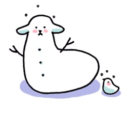 Flufy lama sticker #2681963