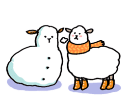 Flufy lama sticker #2681970