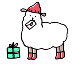 Flufy lama sticker #2681973