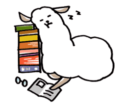 Flufy lama sticker #2681974