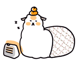 Flufy lama sticker #2681975