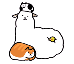 Flufy lama sticker #2681978