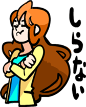 Hair long woman sticker sticker #2681985