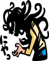 Hair long woman sticker sticker #2681990