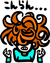 Hair long woman sticker sticker #2681995