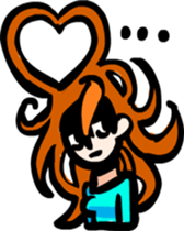 Hair long woman sticker sticker #2681998