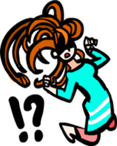 Hair long woman sticker sticker #2681999