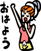 Hair long woman sticker sticker #2682017