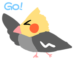 Cockatiel Cotton Candy and Jin's Daily-1 sticker #2682339