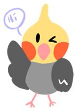Cockatiel Cotton Candy and Jin's Daily-1 sticker #2682340