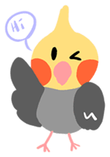 Cockatiel Cotton Candy and Jin's Daily-1 sticker #2682340