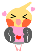 Cockatiel Cotton Candy and Jin's Daily-1 sticker #2682341