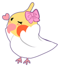 Cockatiel Cotton Candy and Jin's Daily-1 sticker #2682342