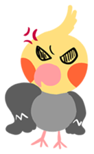 Cockatiel Cotton Candy and Jin's Daily-1 sticker #2682348