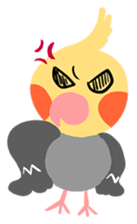 Cockatiel Cotton Candy and Jin's Daily-1 sticker #2682348