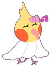 Cockatiel Cotton Candy and Jin's Daily-1 sticker #2682349