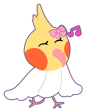 Cockatiel Cotton Candy and Jin's Daily-1 sticker #2682349