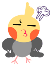 Cockatiel Cotton Candy and Jin's Daily-1 sticker #2682351