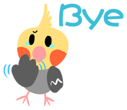 Cockatiel Cotton Candy and Jin's Daily-1 sticker #2682352