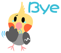 Cockatiel Cotton Candy and Jin's Daily-1 sticker #2682352