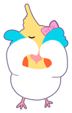 Cockatiel Cotton Candy and Jin's Daily-1 sticker #2682353