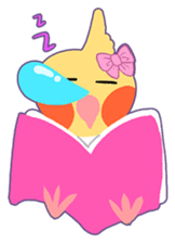 Cockatiel Cotton Candy and Jin's Daily-1 sticker #2682354
