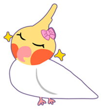 Cockatiel Cotton Candy and Jin's Daily-1 sticker #2682355