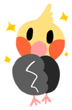Cockatiel Cotton Candy and Jin's Daily-1 sticker #2682357
