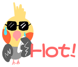 Cockatiel Cotton Candy and Jin's Daily-1 sticker #2682361