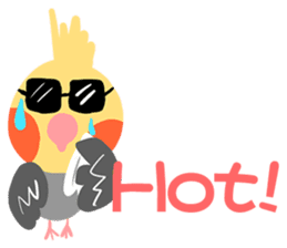 Cockatiel Cotton Candy and Jin's Daily-1 sticker #2682361