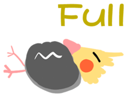 Cockatiel Cotton Candy and Jin's Daily-1 sticker #2682364