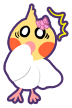 Cockatiel Cotton Candy and Jin's Daily-1 sticker #2682365