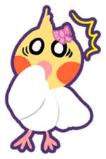 Cockatiel Cotton Candy and Jin's Daily-1 sticker #2682365
