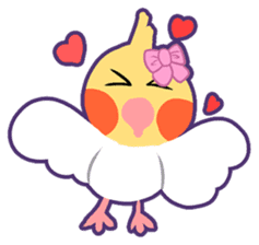 Cockatiel Cotton Candy and Jin's Daily-1 sticker #2682366