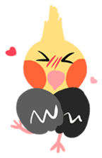 Cockatiel Cotton Candy and Jin's Daily-1 sticker #2682369