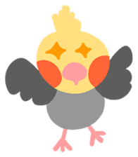 Cockatiel Cotton Candy and Jin's Daily-1 sticker #2682370