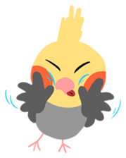 Cockatiel Cotton Candy and Jin's Daily-1 sticker #2682371